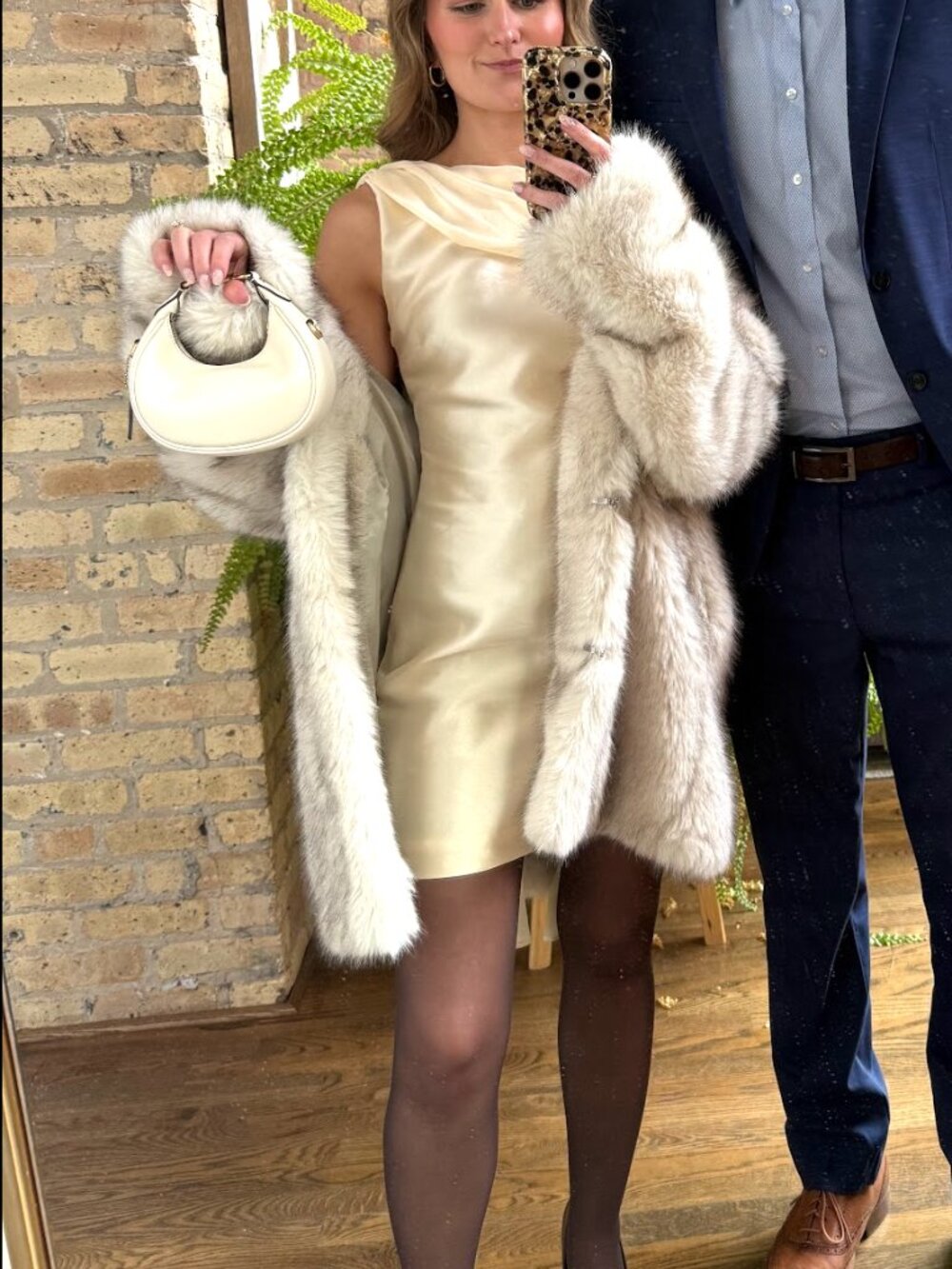 Reformation Ecru Dress